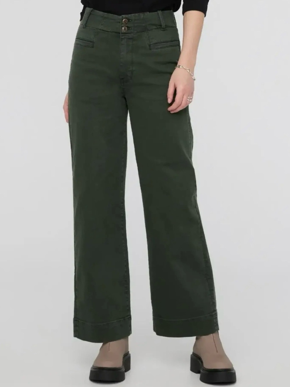 LuxTwill High Rise Trouser - Peat